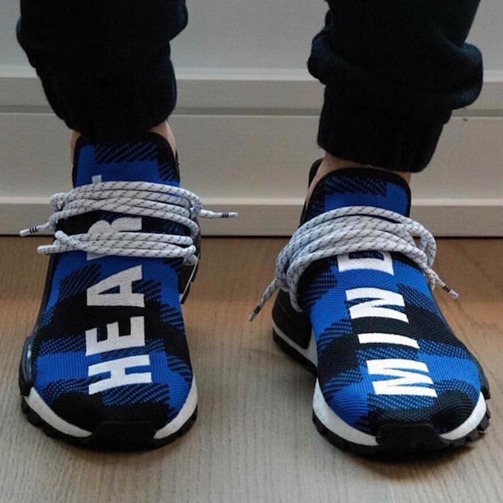 Pharrell x Billionaire Boys Club x NMD Human Race Trail 'Blue Plaid' - Kick Game