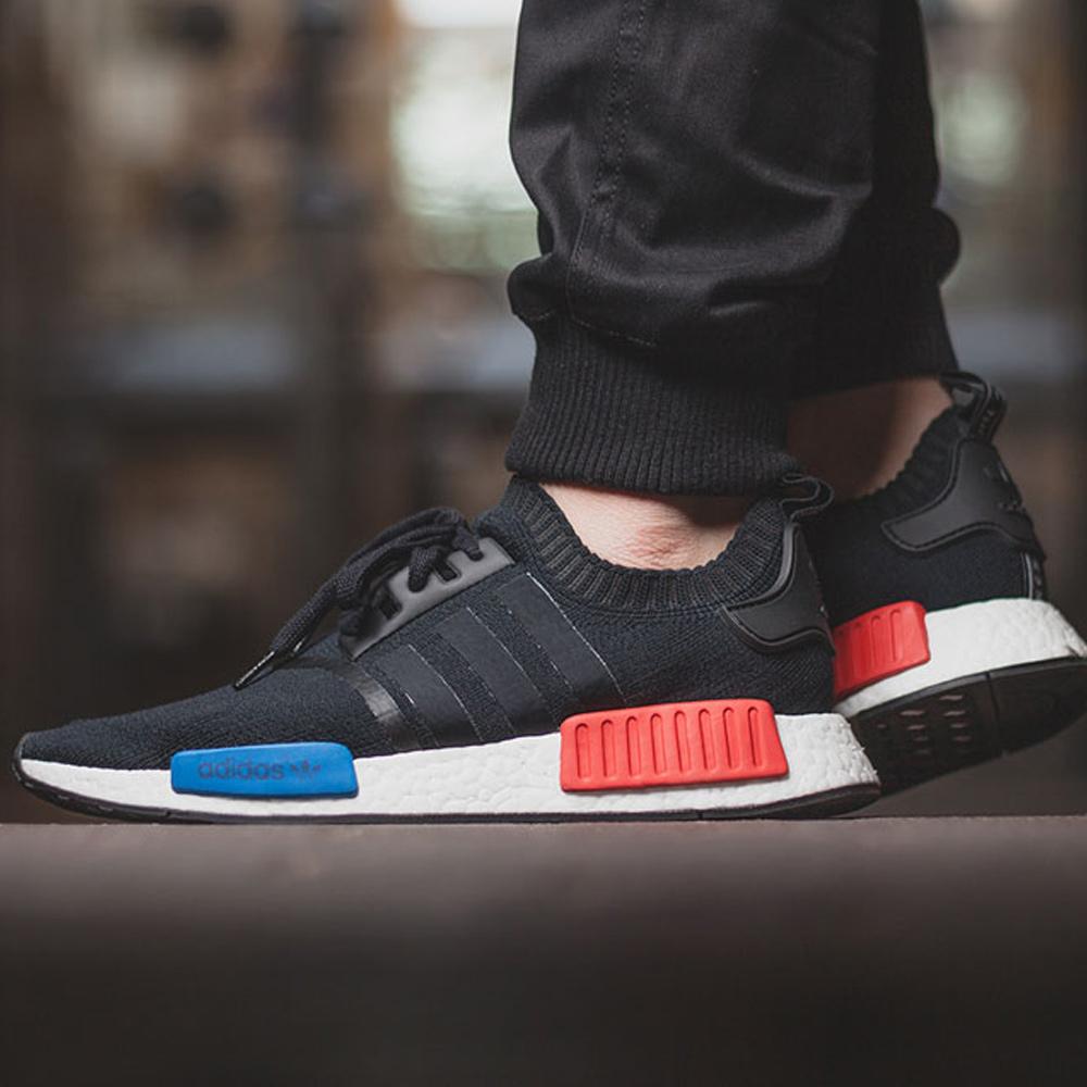 Adidas NMD Runner Primeknit Core Black-Lush Red - Kick Game