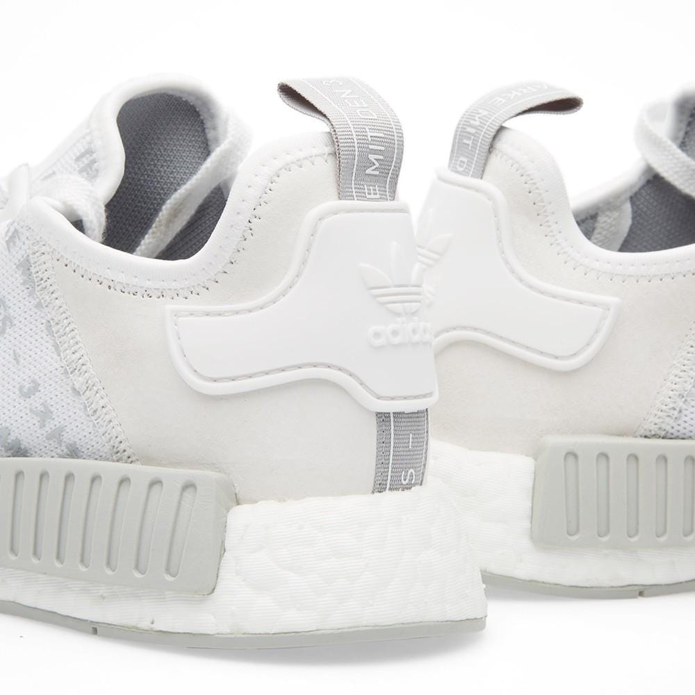 Adidas NMD_R1 White Blackout-Whiteout - Kick Game