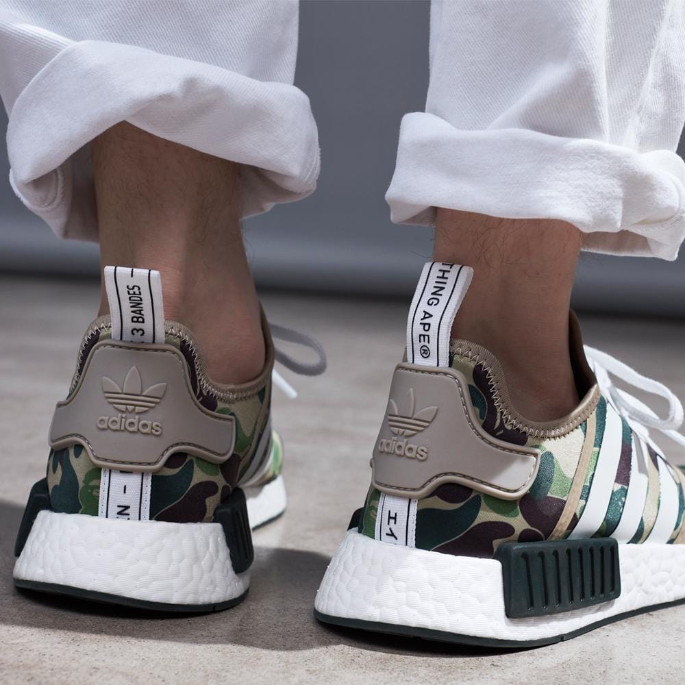 Bape x Adidas NMD_R1 Green Camo - Kick Game