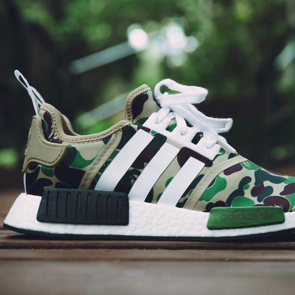 Bape x adidas nmd green camo Clearance