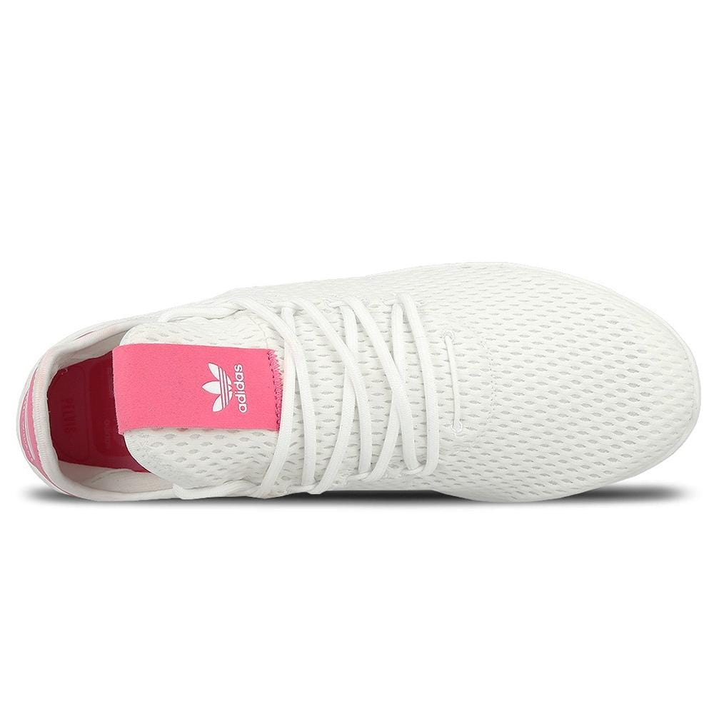 Pharrell Williams x adidas Tennis HU White-Semi Solar Pink - Kick Game
