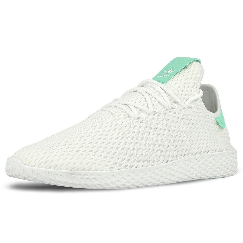 Pharrell Williams x adidas Tennis HU White-Green Glow - Kick Game