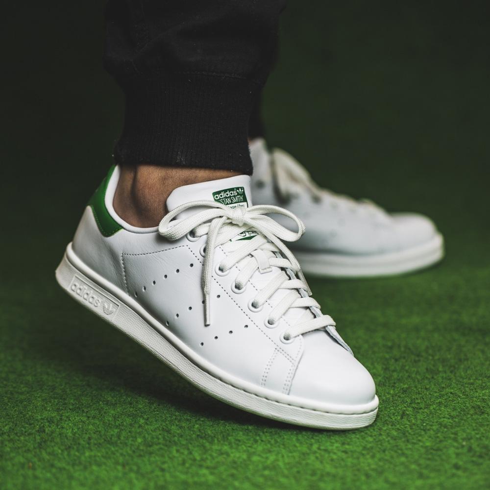 Adidas originals stan smith leather trainers m20324 Clearance