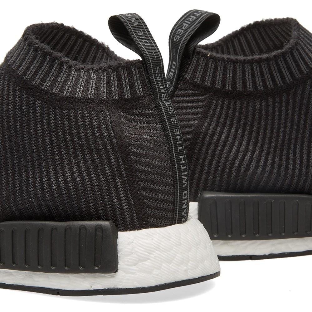 Adidas NMD_CS1 Primeknit Core Black-White - Kick Game