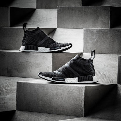 Adidas NMD_CS1 Primeknit Core Black-White - Kick Game