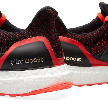 ADIDAS ULTRA BOOST M Core Black & Solar Red - Kick Game