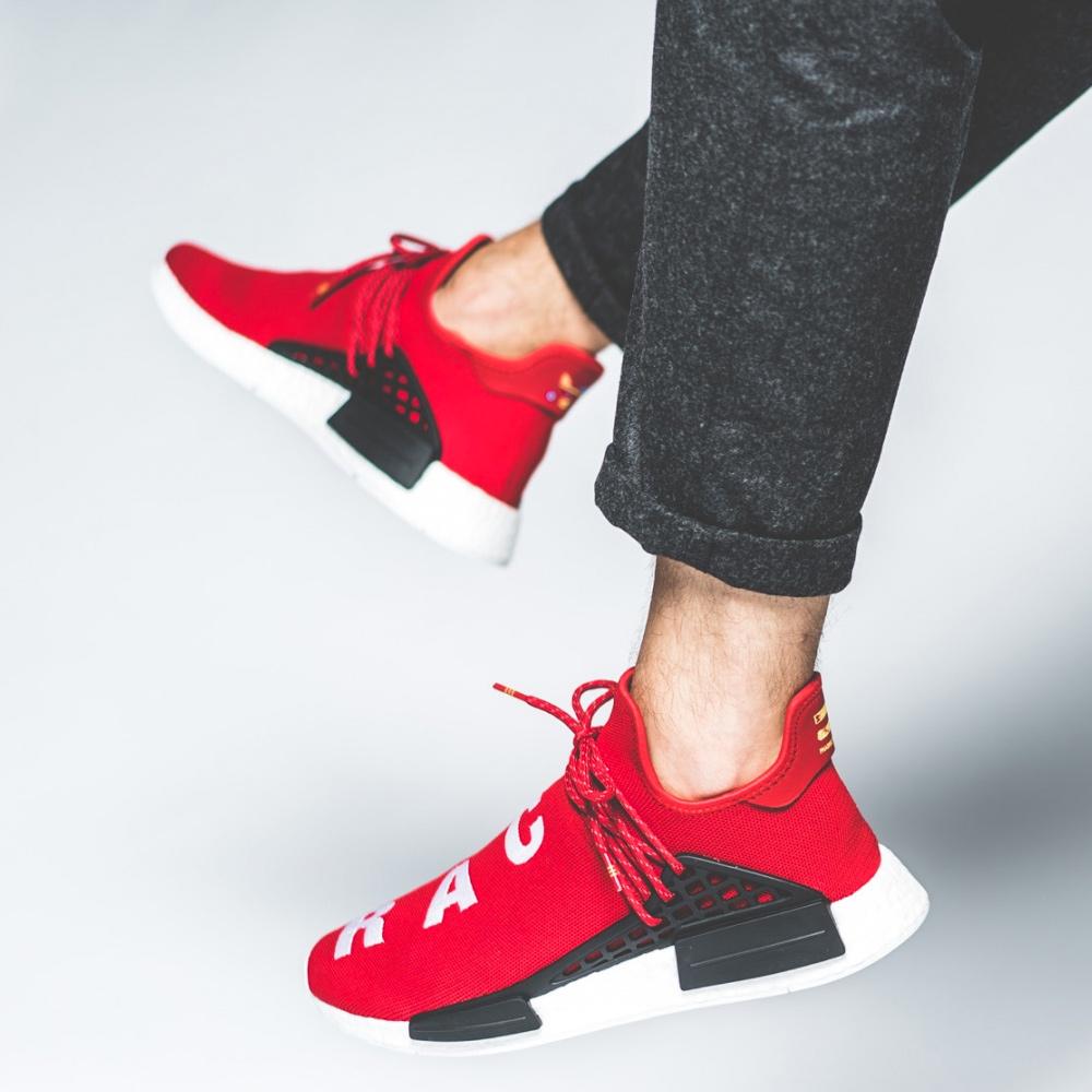 Pharrell Williams x adidas NMD HU  Scarlet - Kick red