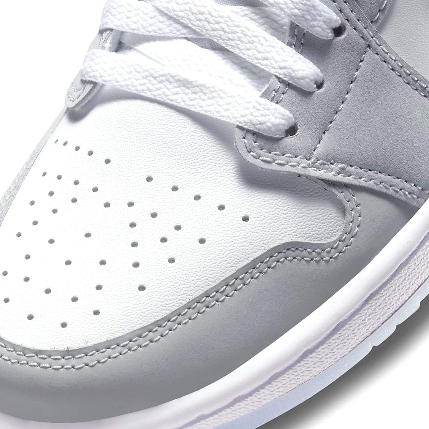 Air Jordan 1 Low Wmns 'White Wolf Grey' - Kick Game