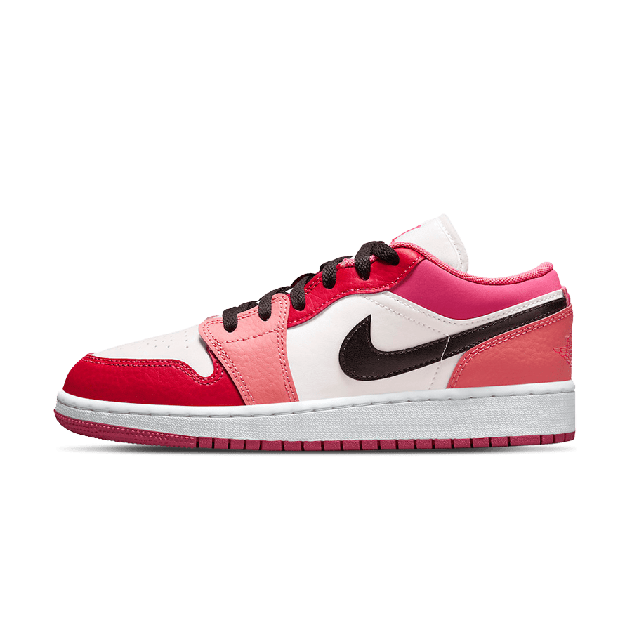 Air Jordan 1 Low GS 'Pink Black' - Kick Silver-Hst-Bright