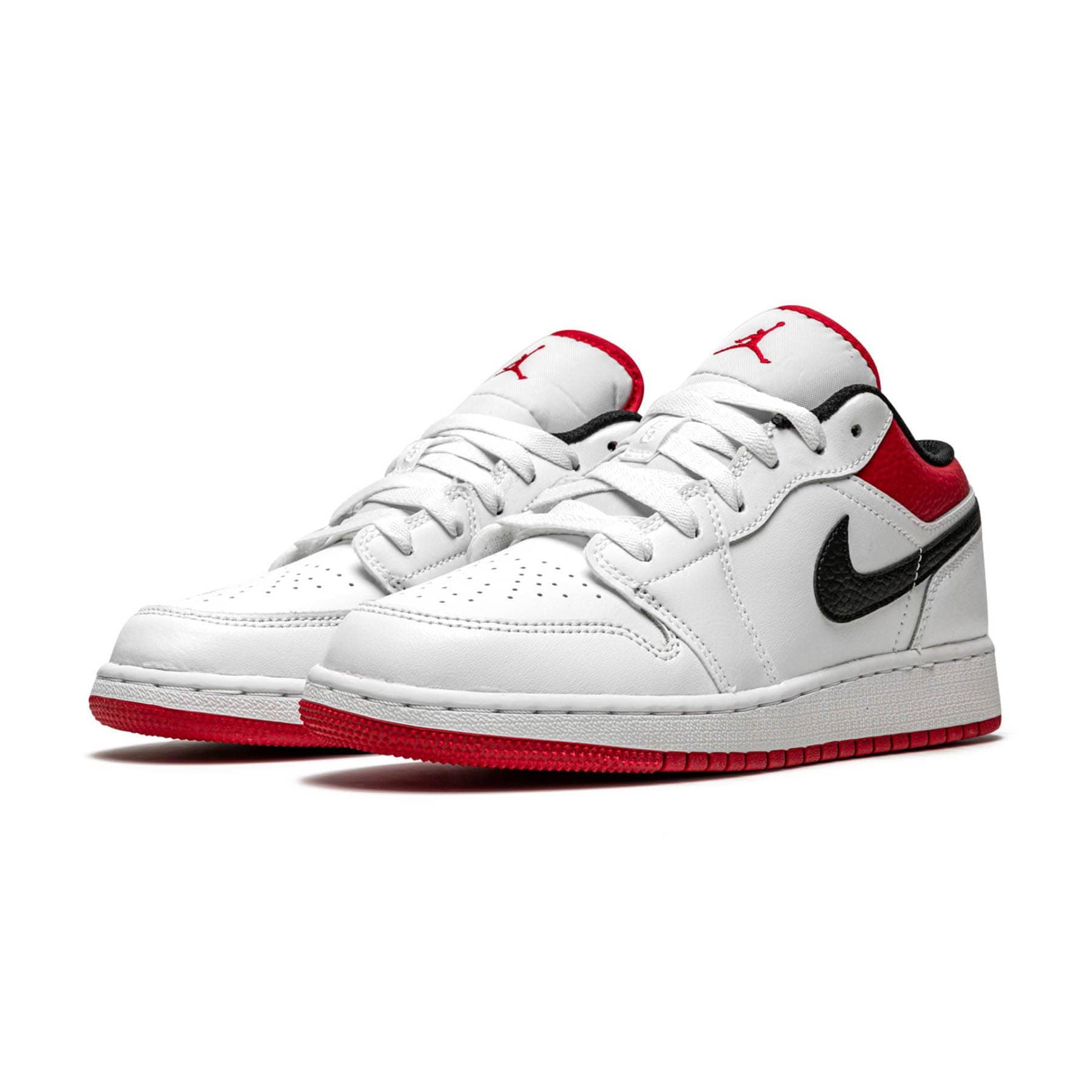 Air Jordan 1 Low GS 'White Gym Red' - Kick Game