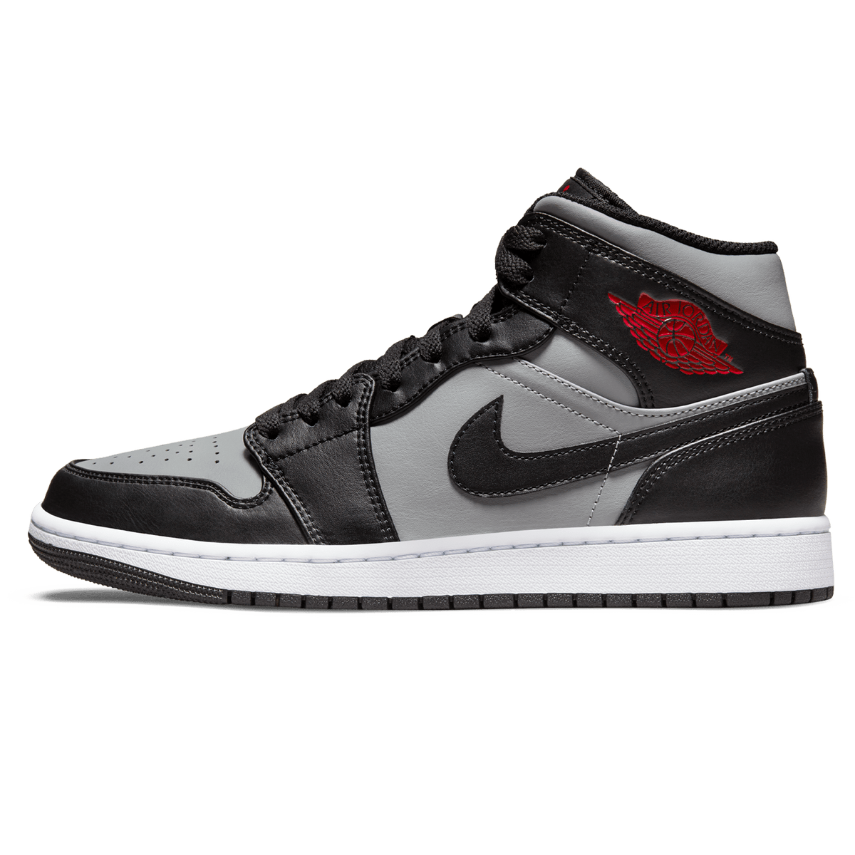 Air jordan 1 mid black particle grey online