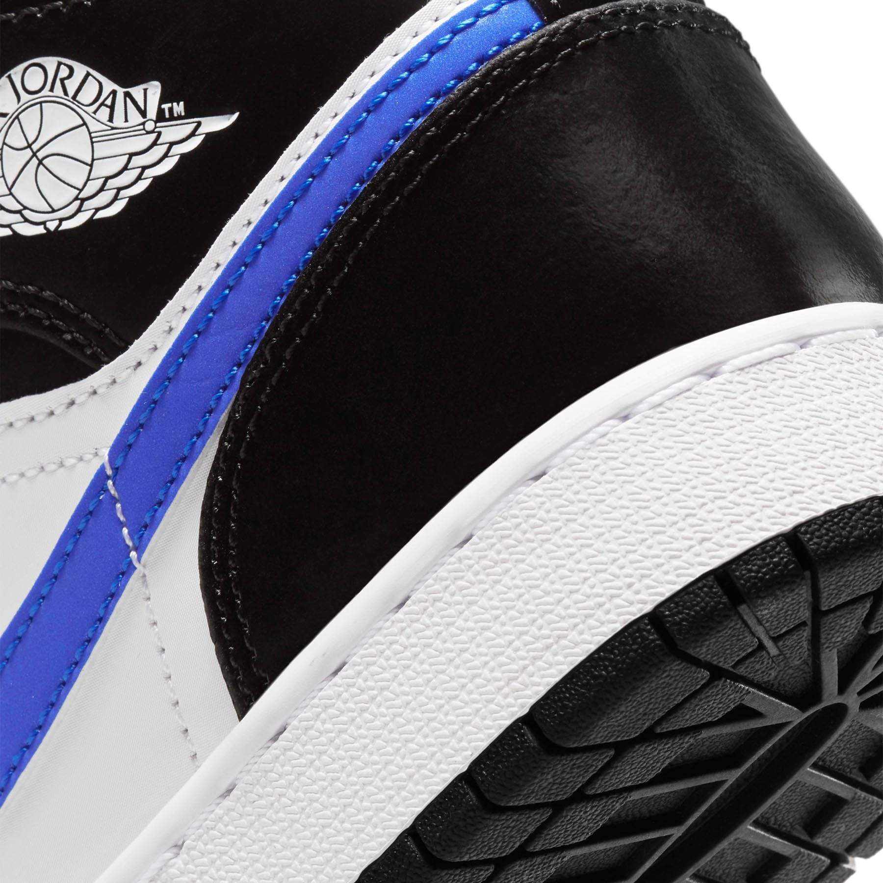 Air Jordan 1 Mid GS 'Black Racer Blue' - Kick Game