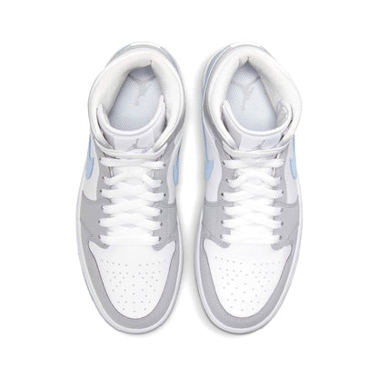Air Jordan 1 Mid Wmns 'White Wolf Grey' - Kick Game