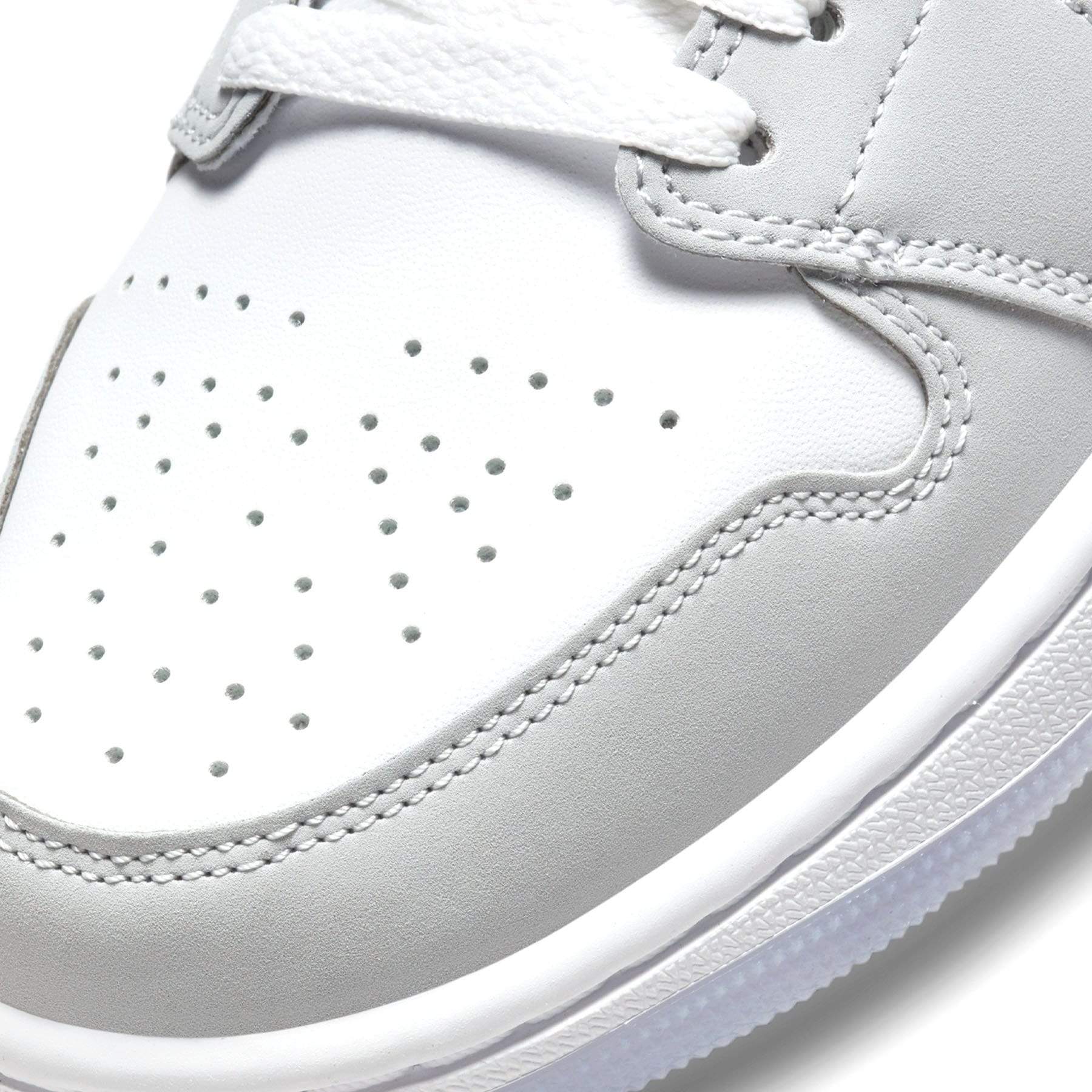Air Jordan 1 Mid Wmns 'White Wolf Grey' - Kick Game