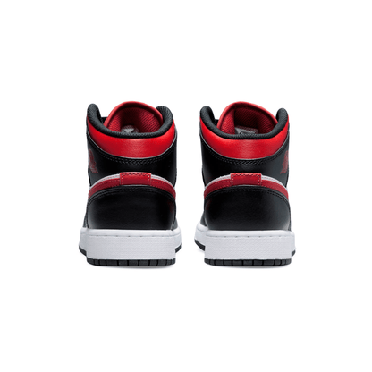 Air Jordan 1 Mid GS  'Black Fire Red' - Kick Game