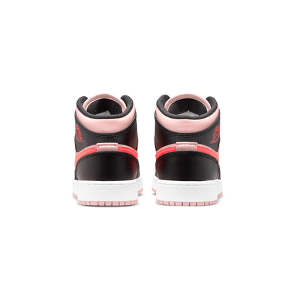 Air Jordan 1 Mid GS Black Pink Crimson - Kick Game