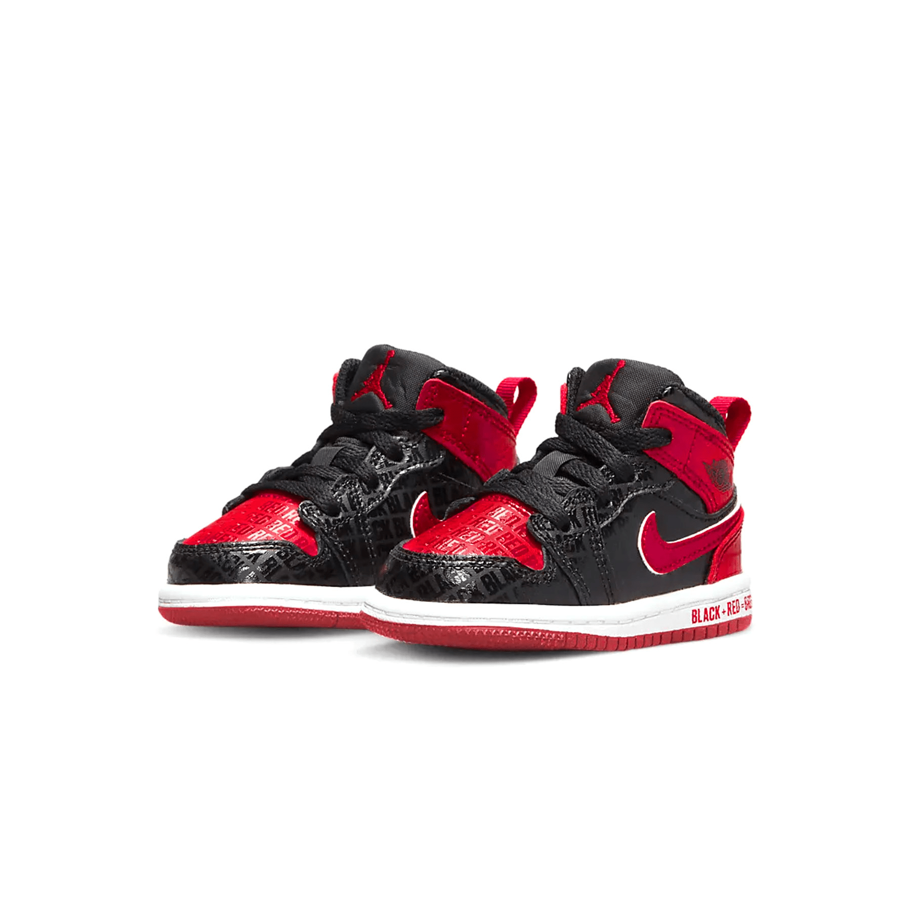 Air Jordan 1 Mid SS TD 'Black + Red = Bred' - Kick Game