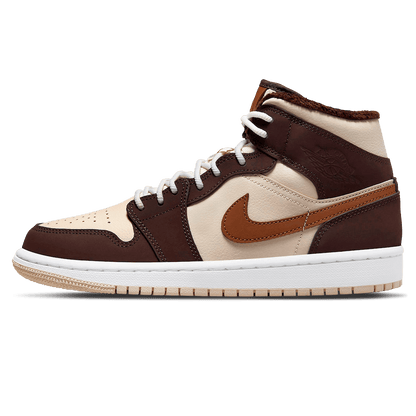 Air Jordan 1 Mid SE Wmns 'Cream Dark Chocolate' - Kick Game