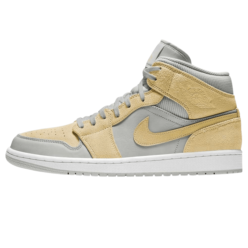 Air Jordan 1 Mid SE Grey Fog Lemon Wash - Kick Game