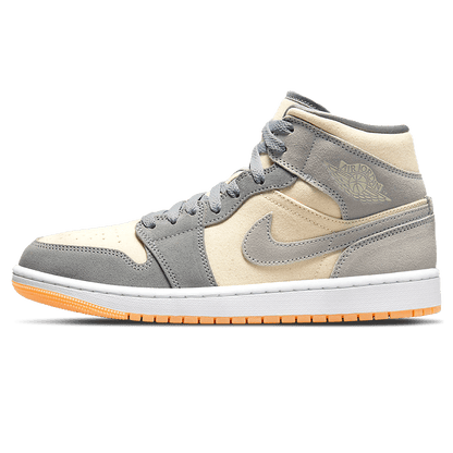 Air Jordan 1 Mid Cream Grey - Kick Game