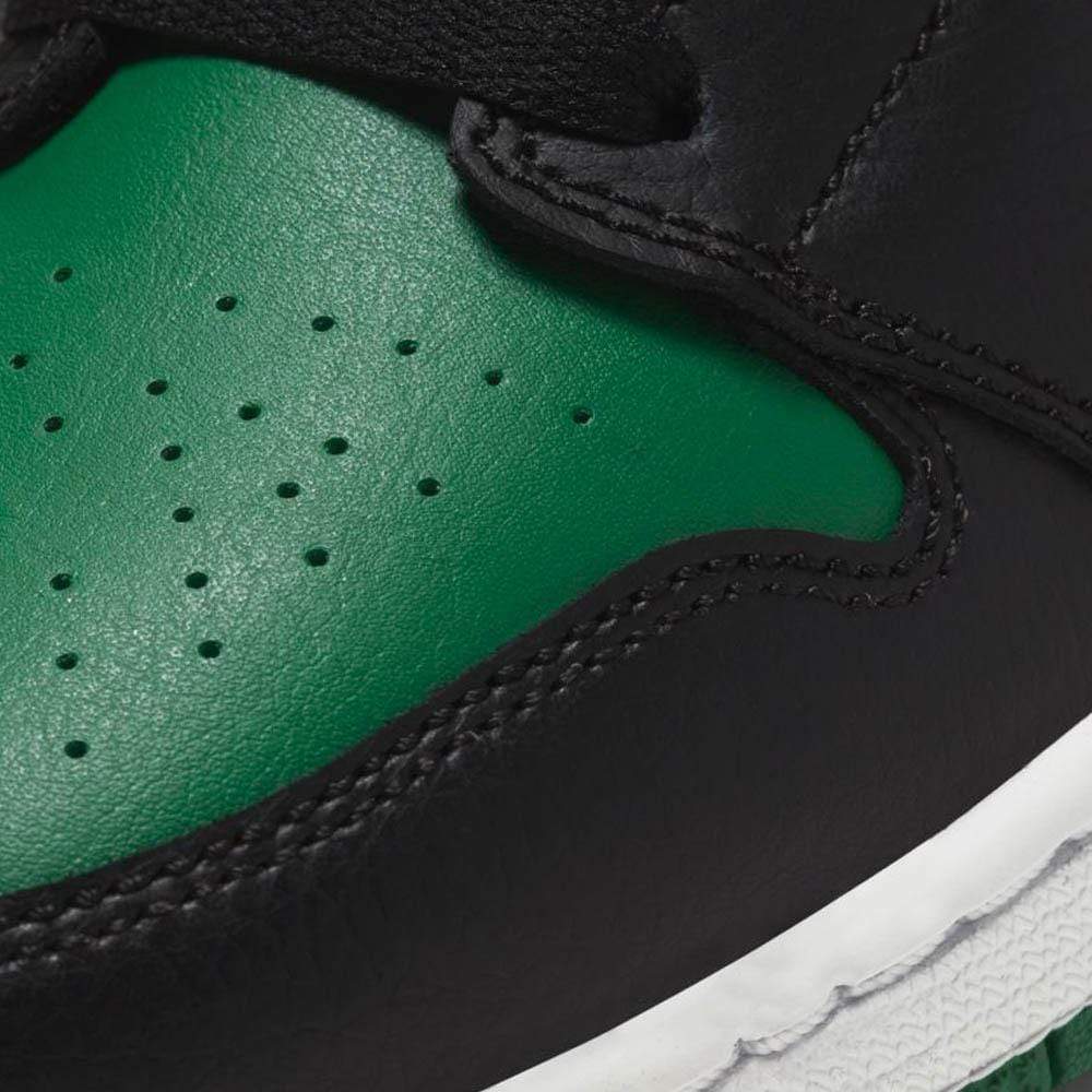 Air Jordan 1 Mid GS 'Black Pine Green' - Kick Game