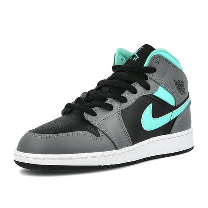 Air Jordan 1 Mid Grey Aqua (GS) - Kick Game