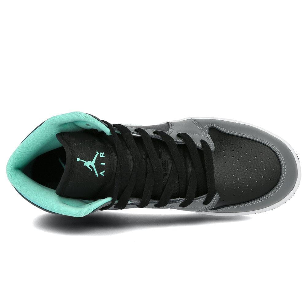 Air Jordan 1 Mid Grey Aqua (GS) - Kick Game