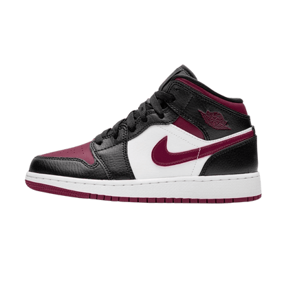 Air Jordan 1 Mid GS 'Black Noble Red' - Kick Game