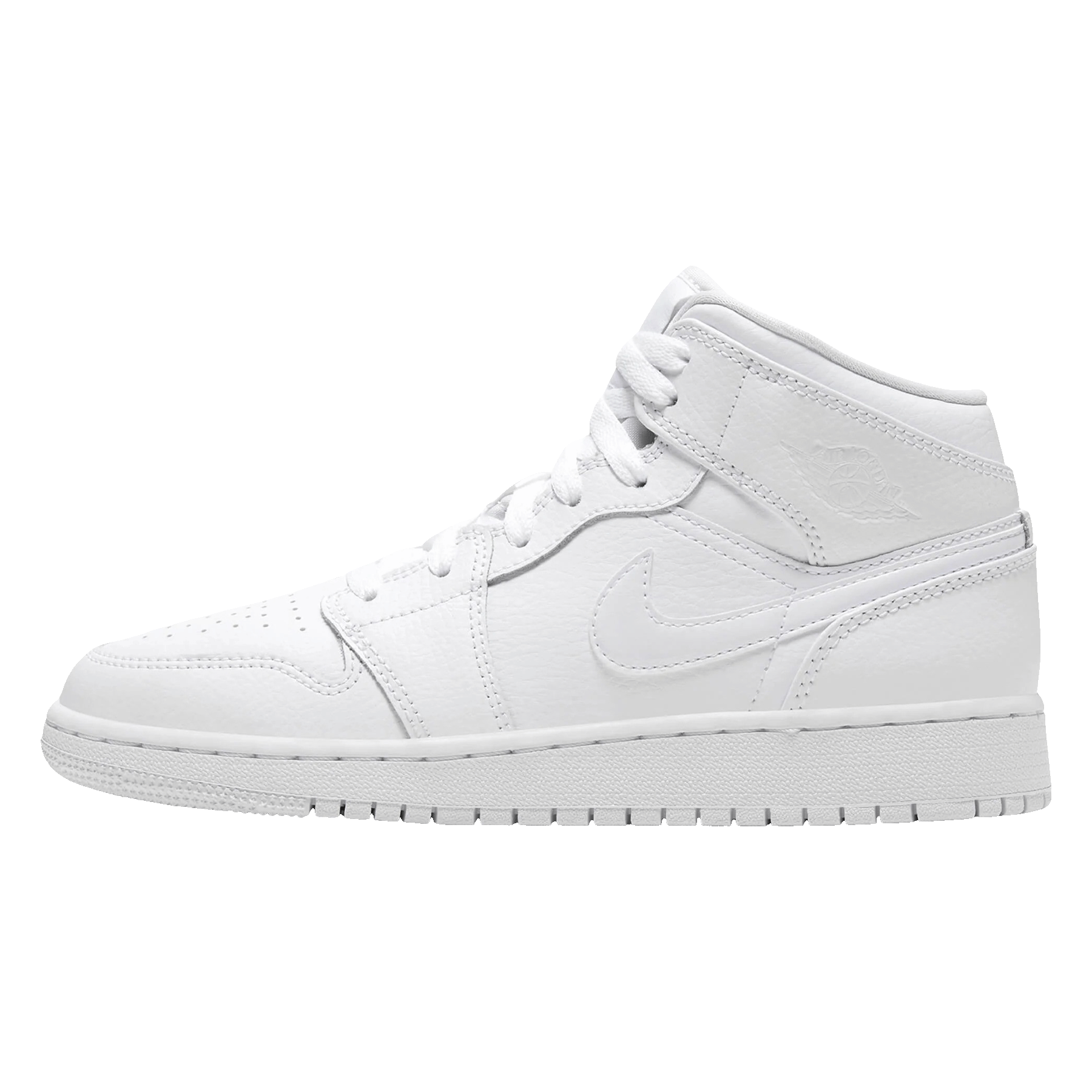 Air Jordan 1 Mid GS 'Triple White' 2019 - Kick Game
