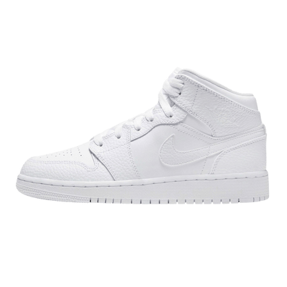 Air Jordan 1 Mid GS 'Triple White' - Kick Game
