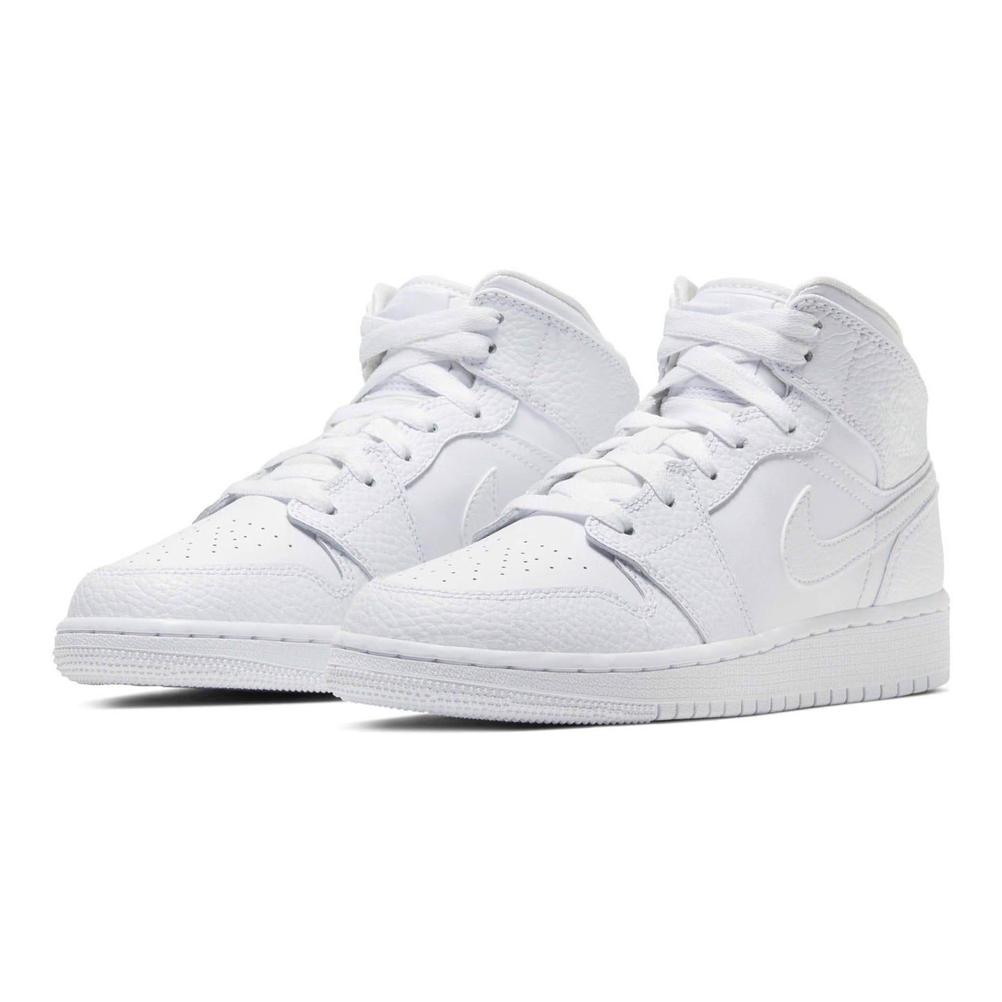 Air Jordan 1 Mid GS 'Triple White' - Kick Game