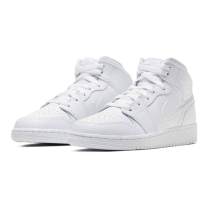 Air Jordan 1 Mid GS 'Triple White' - Kick Game