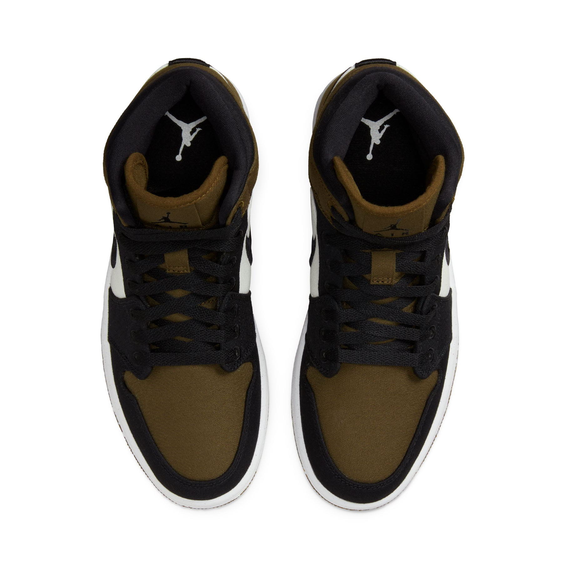 Air Jordan 1 Mid Wmns SE 'Olive Toe' - Kick Game