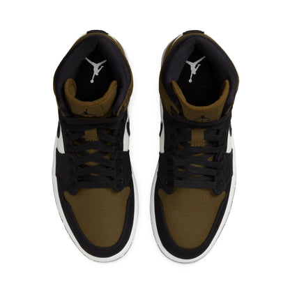 Air Jordan 1 Mid Wmns SE 'Olive Toe' - Kick Game