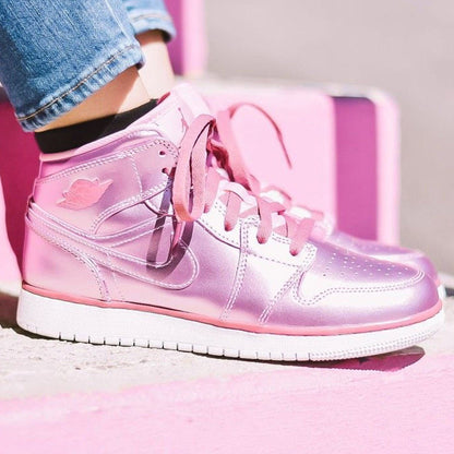 Air Jordan 1 Mid SE GS 'Pink Rose' - Kick Game