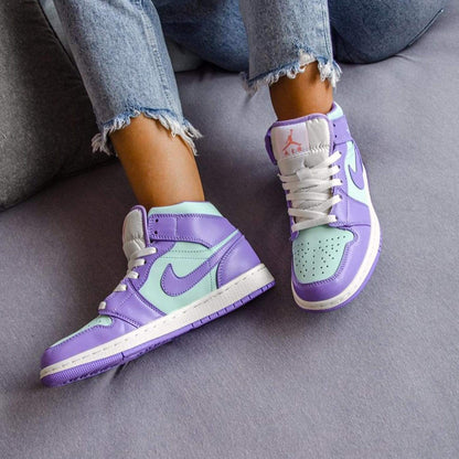 Air Jordan 1 Mid 'Purple Aqua' - Kick Game