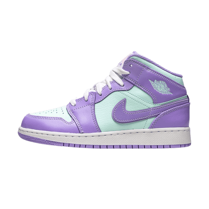 Air Jordan 1 Mid GS 'Purple Aqua' - Kick Game