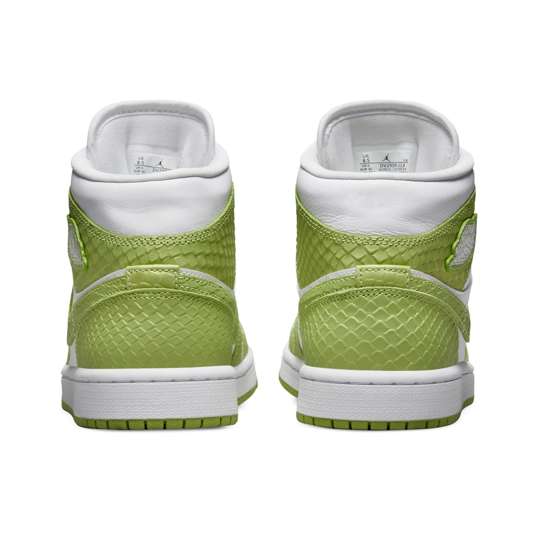 Air Jordan 1 Mid SE Wmns 'Green Python' - Kick Game