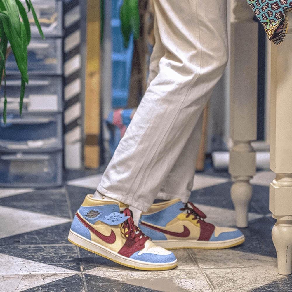 Maison Chateau Rouge x Air Jordan Mid SE 'Fearless' — Kick Game