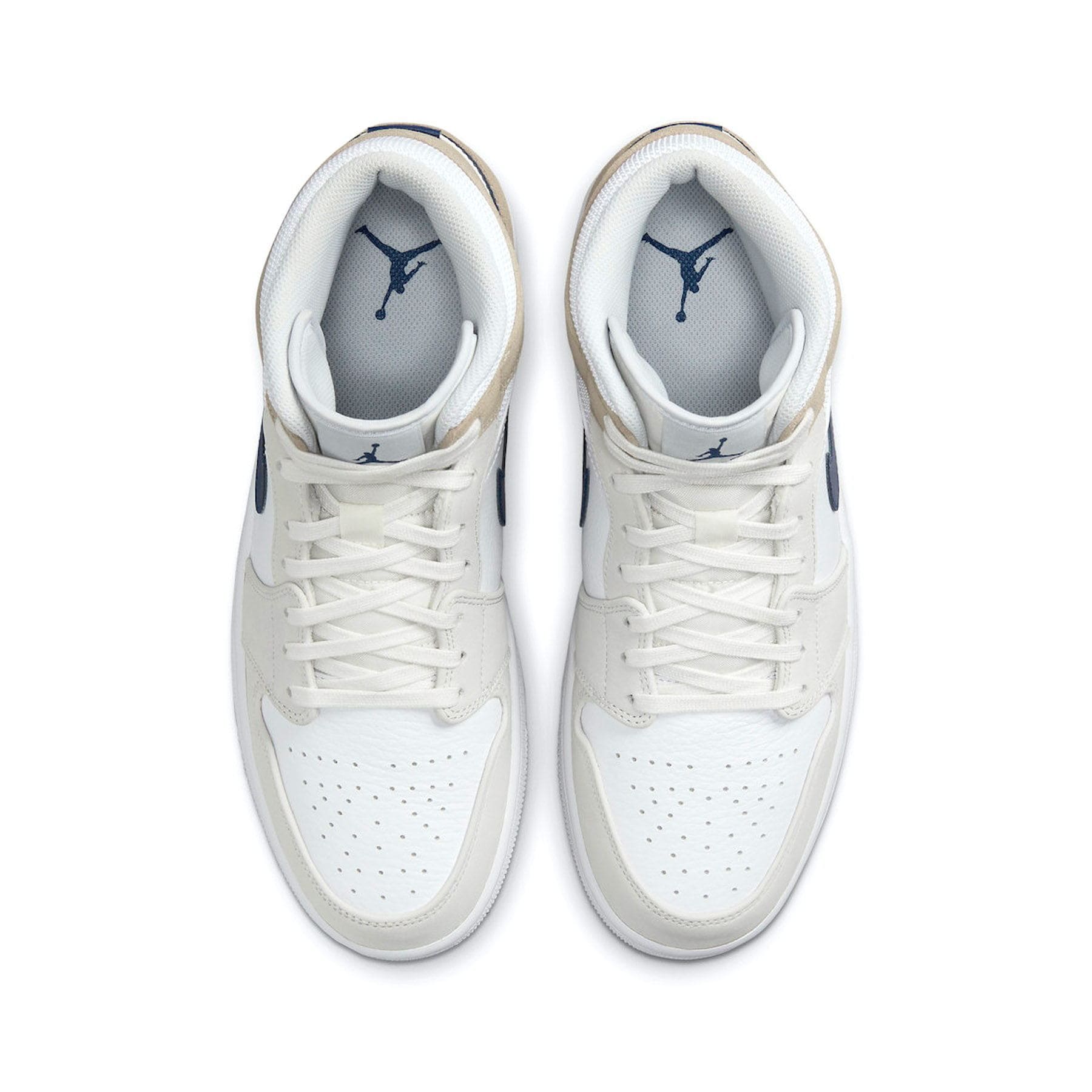 Air Jordan 1 Mid 'Tan Suede Navy' - Kick Game