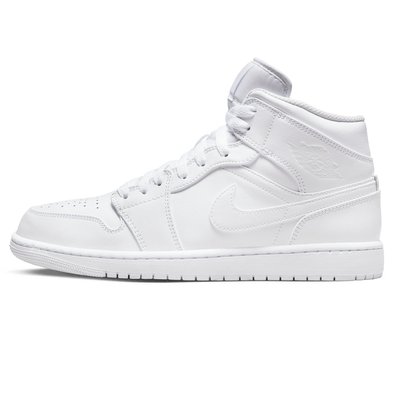 Air Jordan 1 Mid 'Triple White' 2022 - Kick Game
