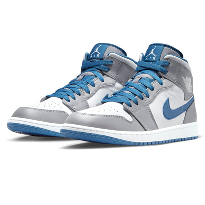 Air Jordan 1 Mid 'Cement True Blue' - Kick Game