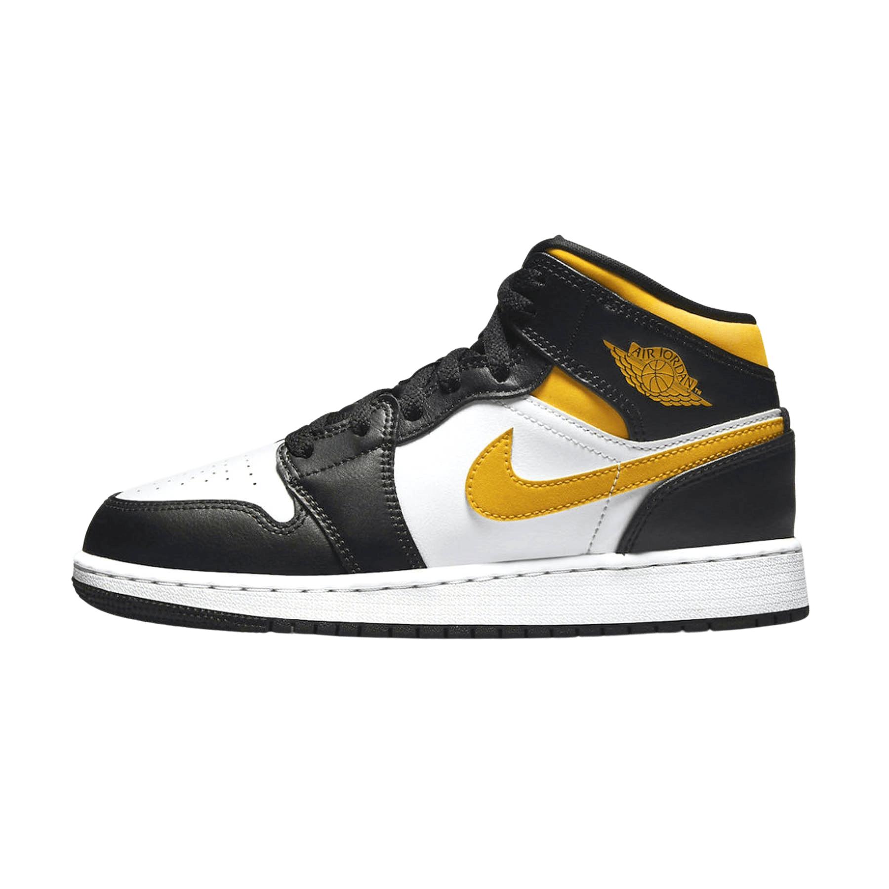 Air Jordan 1 Mid GS 'White Pollen Black' - Kick Game