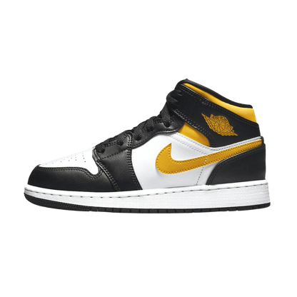 Air Jordan 1 Mid GS 'White Pollen Black' - Kick Game