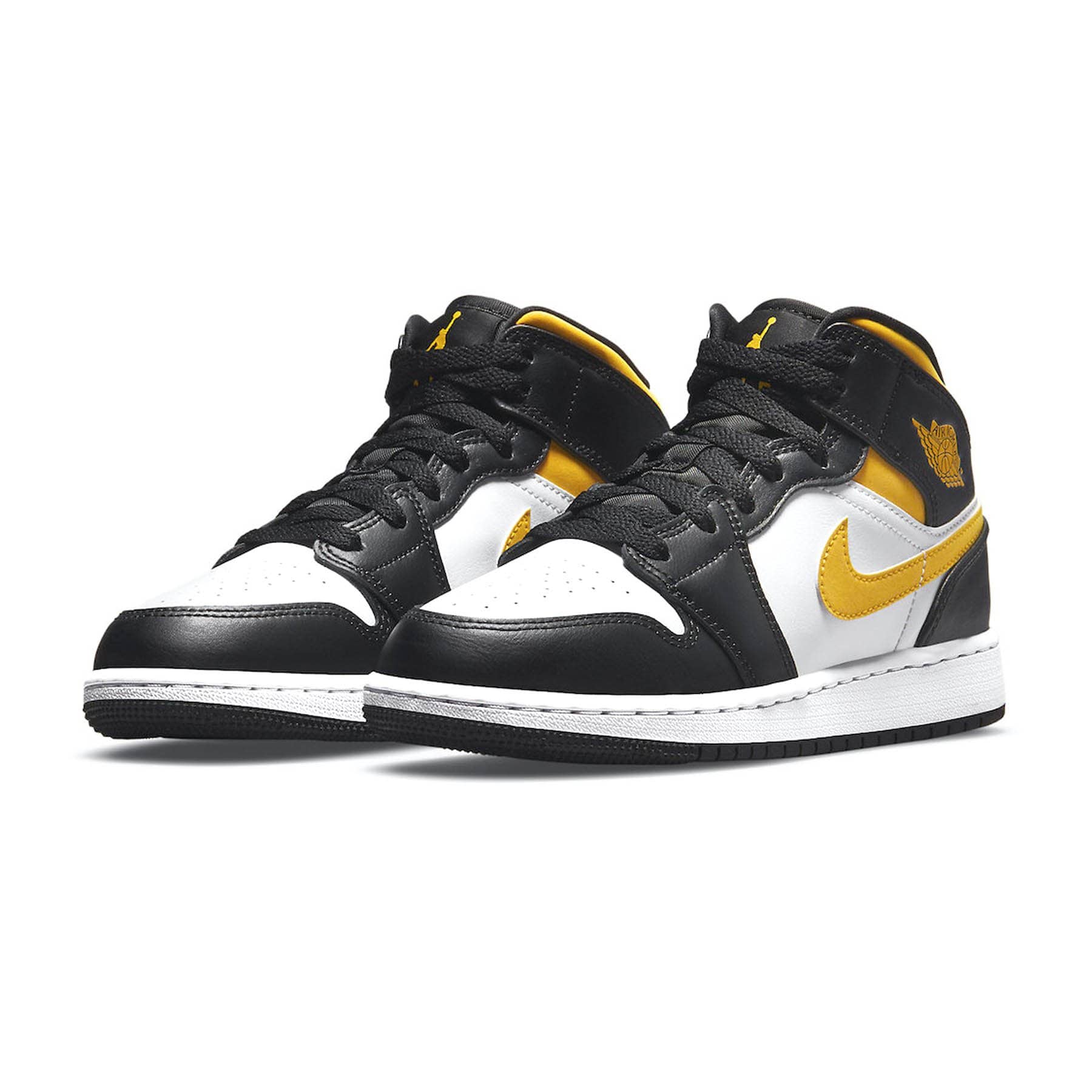 Air Jordan 1 Mid GS 'White Pollen Black' - Kick Game