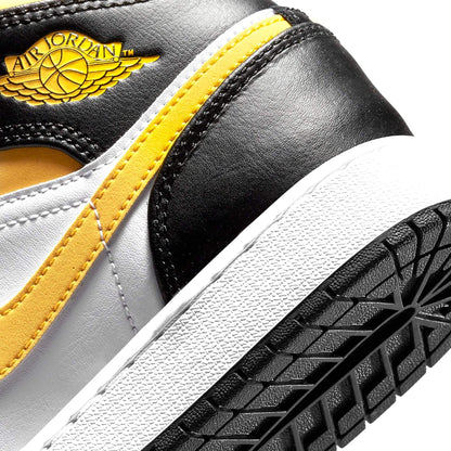 Air Jordan 1 Mid GS 'White Pollen Black' - Kick Game