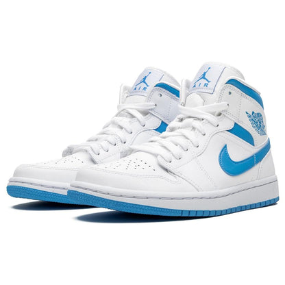 Air Jordan 1 Wmns Mid 'UNC' White Carolina Blue - Kick Game