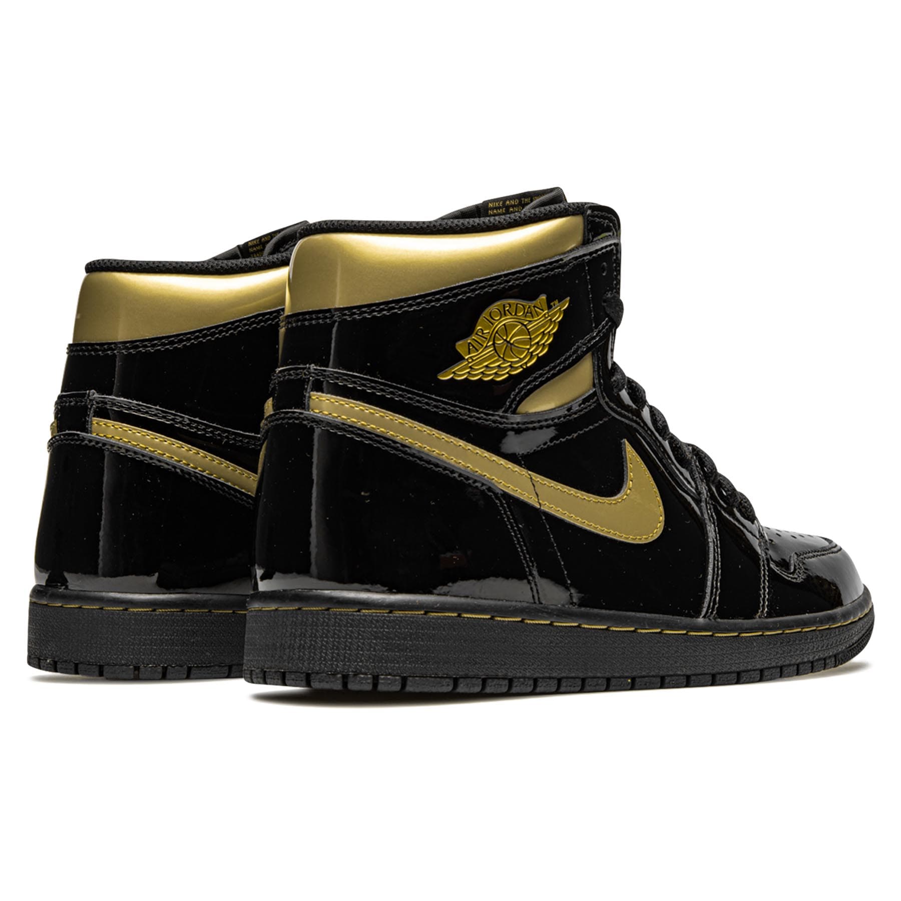 Air Jordan 1 Retro High OG 'Black Metallic Gold' - Kick Game