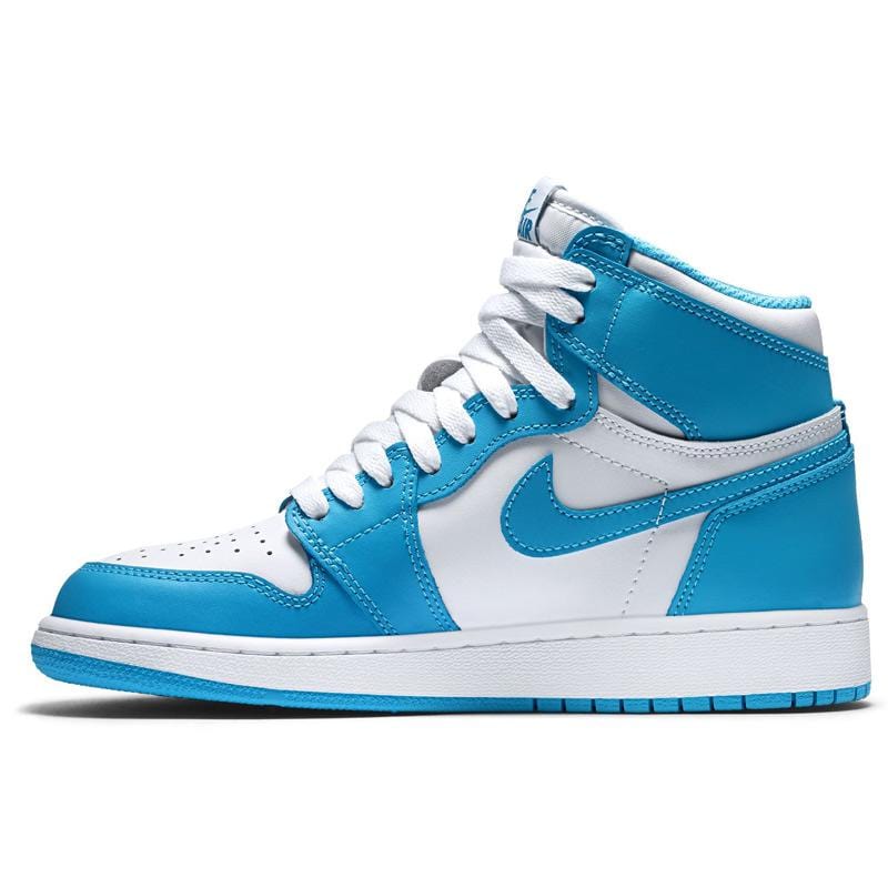 Air Jordan 1 Retro High OG Grade School (White-Powder Blue) - Kick Game